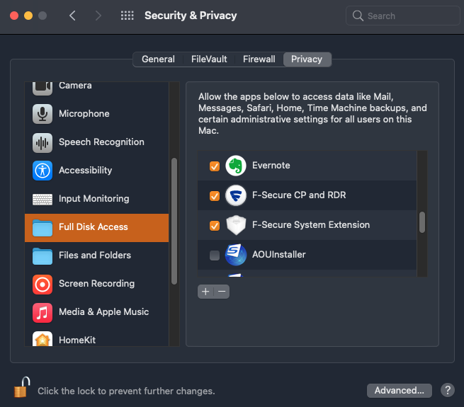 F-Secure Computer Protection installation screenshotsScreen Shot 2021-06-12 at 2.20.33 PM