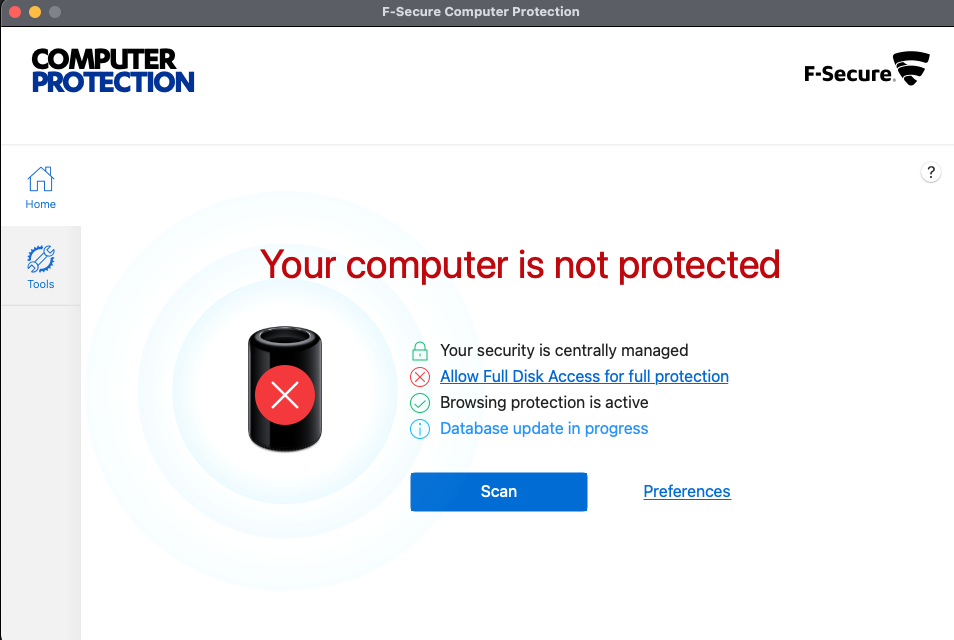 F-Secure Computer Protection installation screenshotsScreen Shot 2021-06-12 at 2.22.14 PM