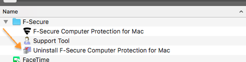 F-Secure Uninstall Tool for Mac