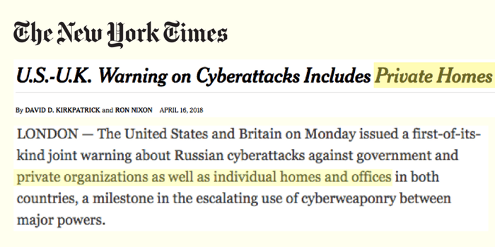 NY Times Apr16 US UK warn router attacks